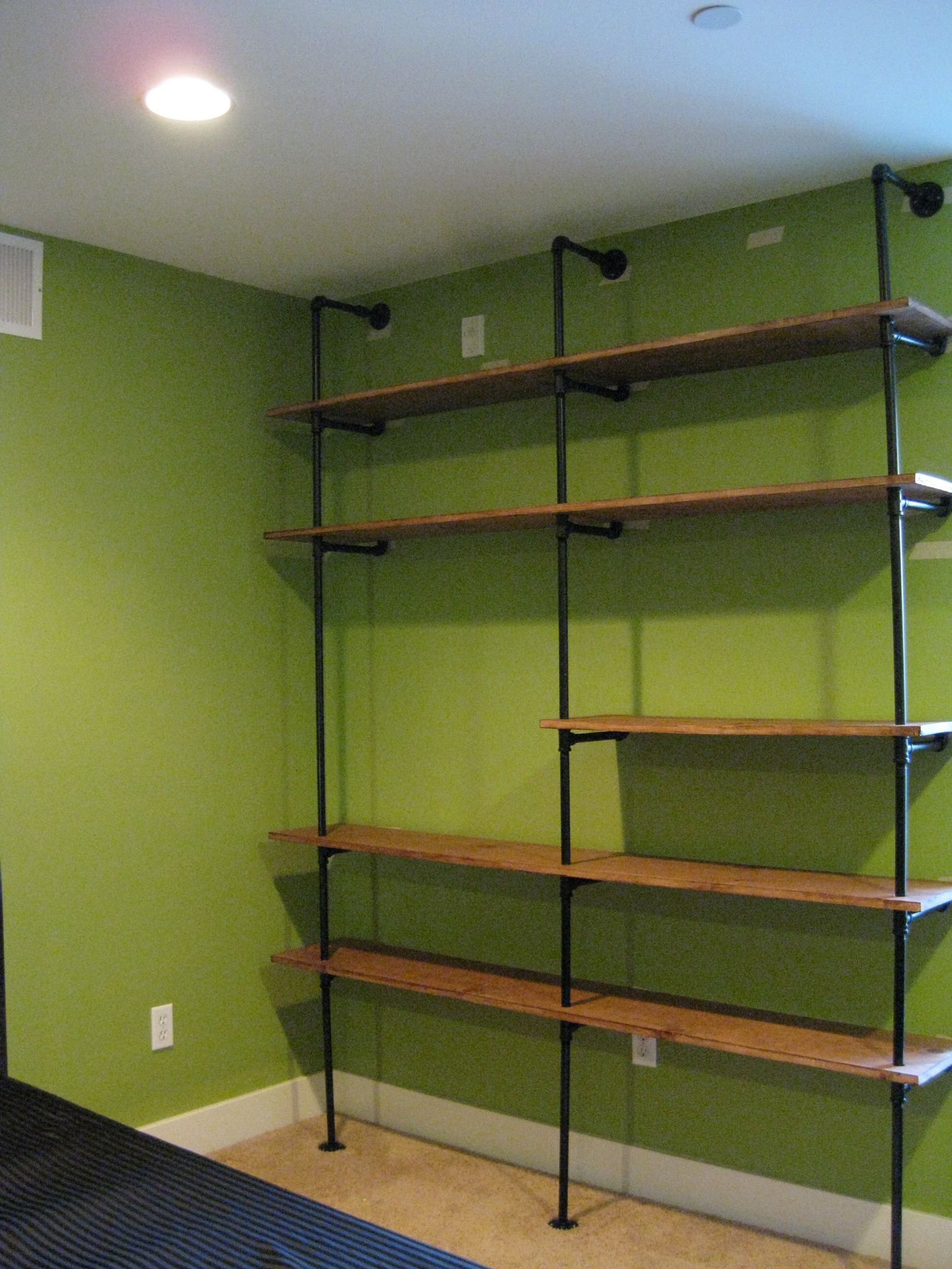 Diy Pipe Shelving The Overly Detailed Tutorial Diy Esq